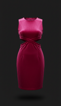 Satin Halter Night-Out Dress